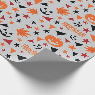 Papel De Regalo Saltos de Halloween y la calabaza sin costura de r
