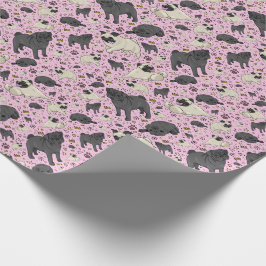 Papel De Regalo Saltos en rosa