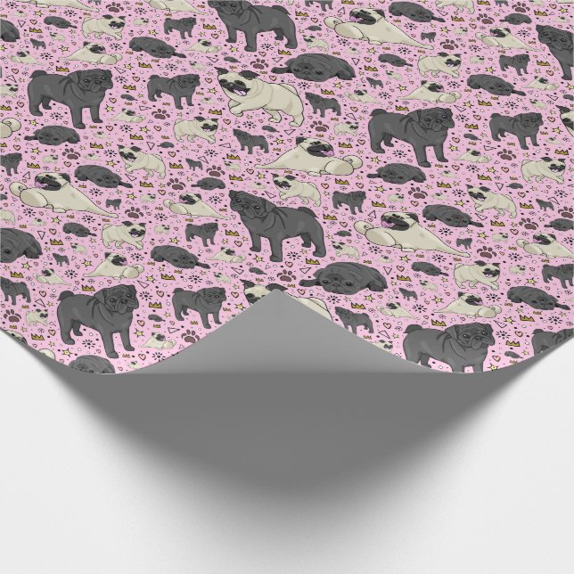 Papel De Regalo Saltos en rosa (Esquina)