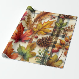 Papel De Regalo Saltos festivos de otoño en rebanada