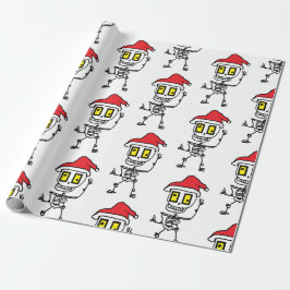 Papel De Regalo Saludo a: Silly Skully Holiday