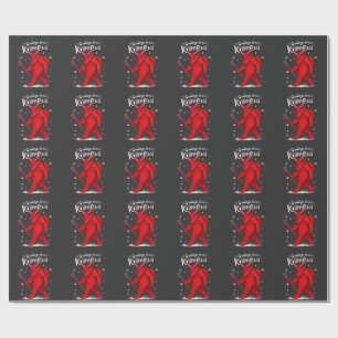 Papel De Regalo Saludo de Krampus Navidad Navidad 