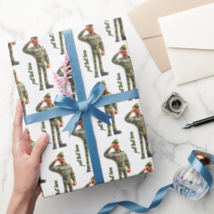 Papel de Regalo Saludo de Soldado