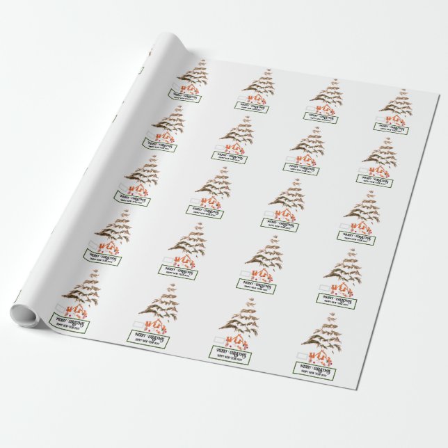 Papel De Regalo Saludo plegado (Desenrollado)