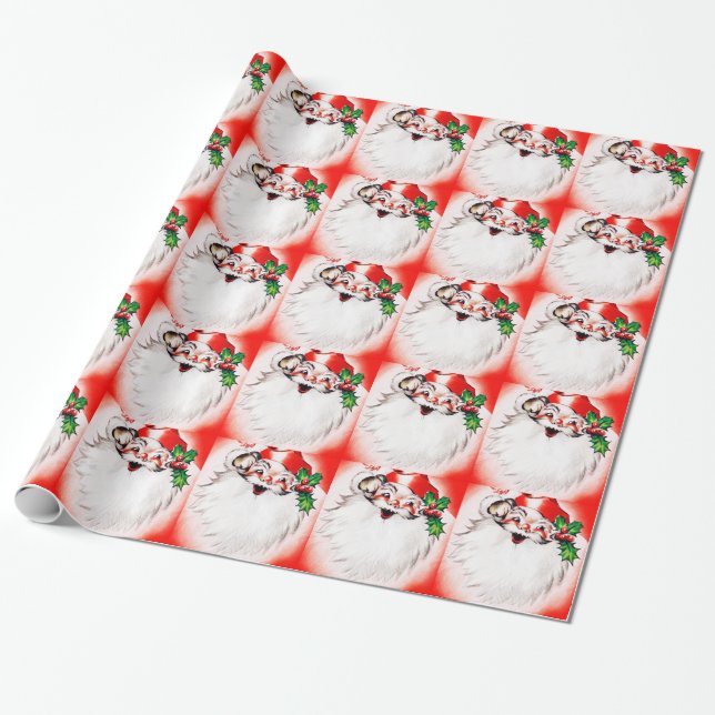 Papel De Regalo Saludos alegres del navidad (Desenrollado)