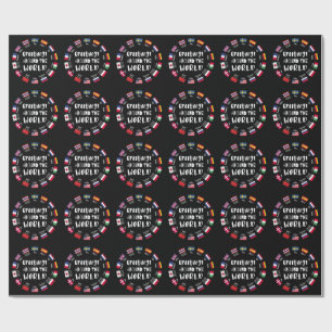 Papel De Regalo Saludos alrededor del mundo - Hola en todos los id