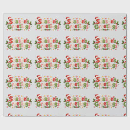 Papel De Regalo ¡Saludos de temporada de la familia Cute Factory!