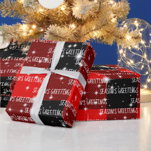 Papel De Regalo Saludos de temporada ofrecidos por el búfalo