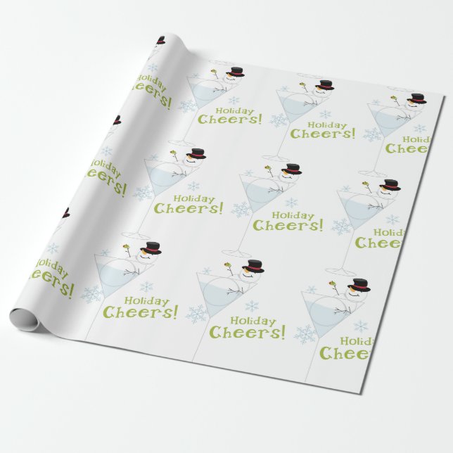 Papel De Regalo Saludos navideños (Desenrollado)