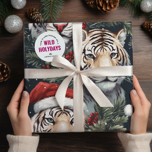 Papel De Regalo Salvajes festividades del Safari del Tigre