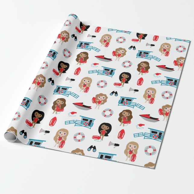 Papel De Regalo Salvavidas (Desenrollado)