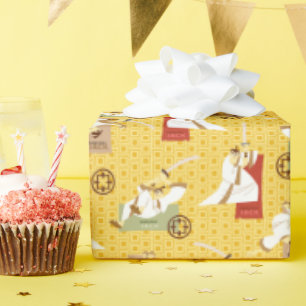 Papel De Regalo Samurai Jack Sword Poses Patrón de arte de caracte