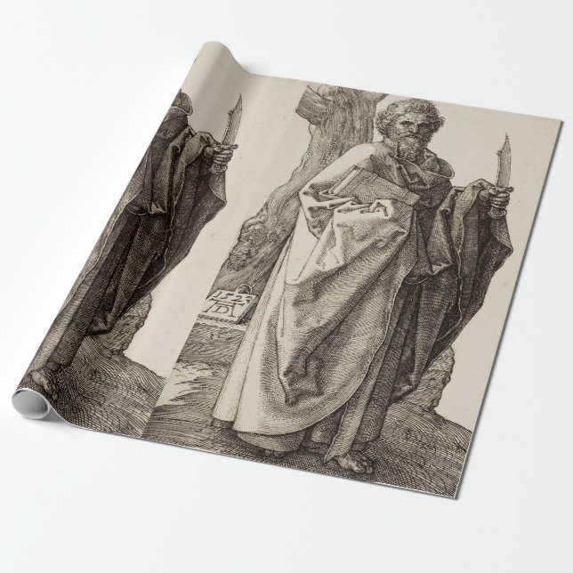 Papel De Regalo San Bartolomé el Apóstol Bellas Artes (Desenrollado)