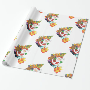 Papel De Regalo San Nick Y Regalos