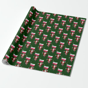 Papel De Regalo San Nicolás Dulce Con Bandera De Polonia
