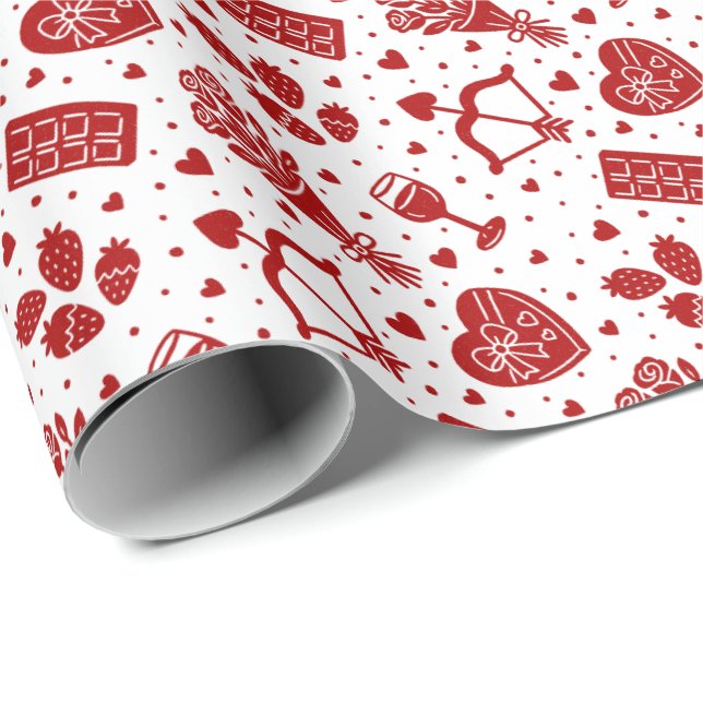 Papel De Regalo San Valentín (Esquina del rollo)