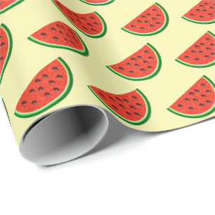 Papel De Regalo Sandía Amarilla de Verano 