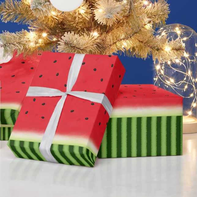 Papel De Regalo sandía con corteza (2) (Vacaciones)
