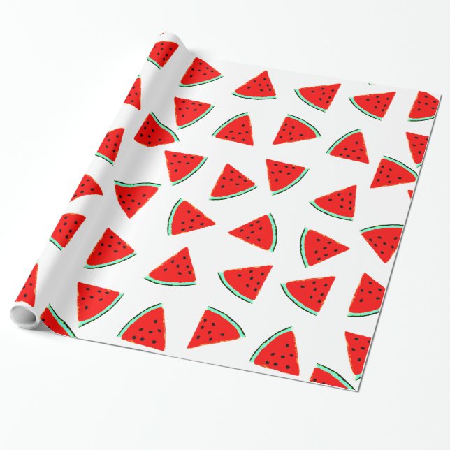 Papel De Regalo sandías triangulares (Desenrollado)