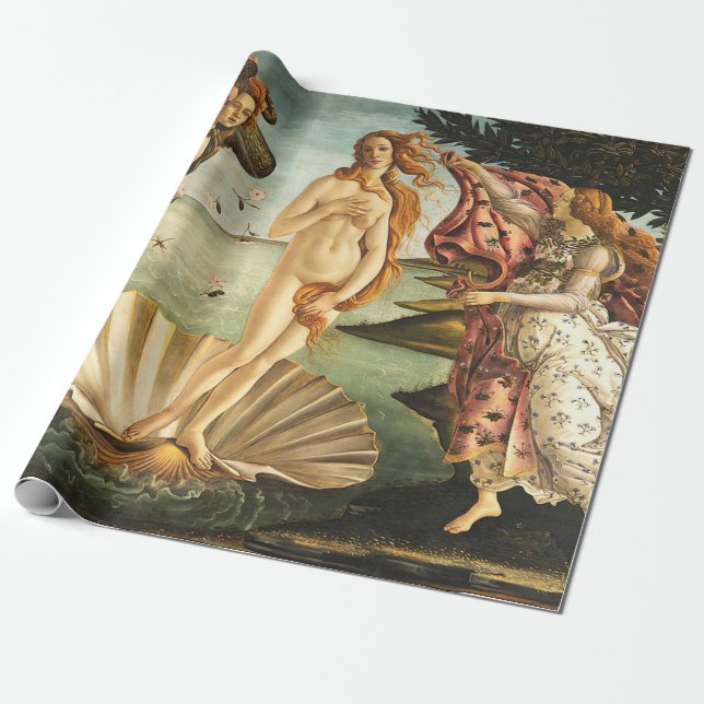 Papel De Regalo Sandro Botticelli Nacimiento De Venus (Desenrollado)