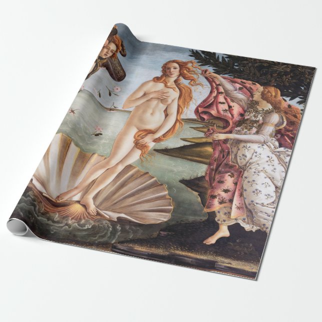 Papel De Regalo Sandro Botticelli - Nacimiento de Venus (Desenrollado)