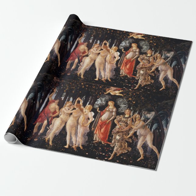 Papel De Regalo Sandro Botticelli Primavera Bella Artes (Desenrollado)