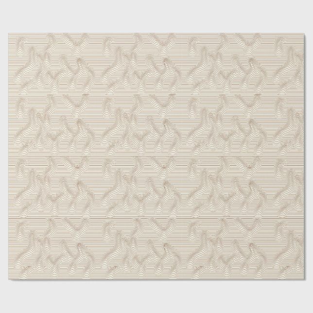 Papel De Regalo Sands of Motion OP Art (Superficie plana)