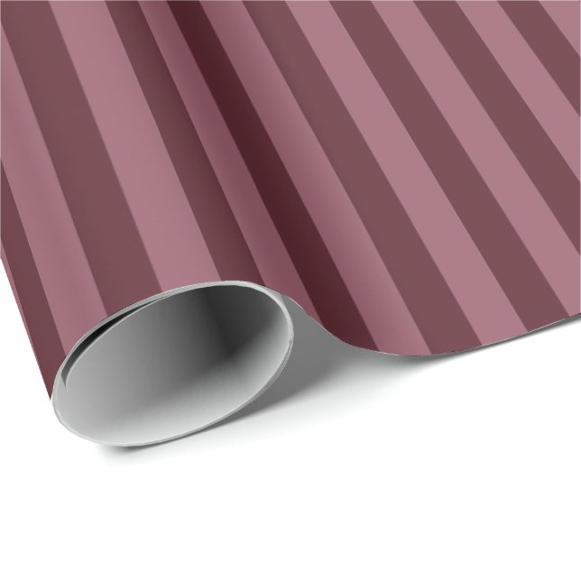 Papel De Regalo Sangria & Smyrna Purple Stripes (Esquina del rollo)