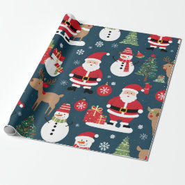 Papel De Regalo Santa