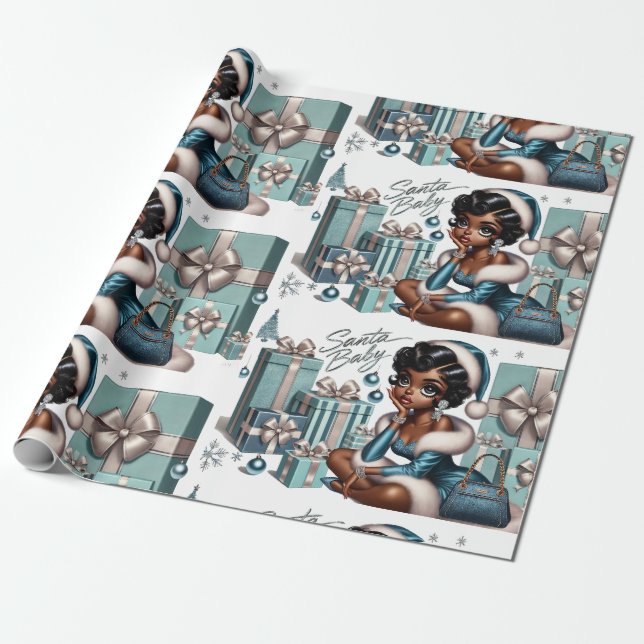 Papel De Regalo Santa Bebé (Desenrollado)