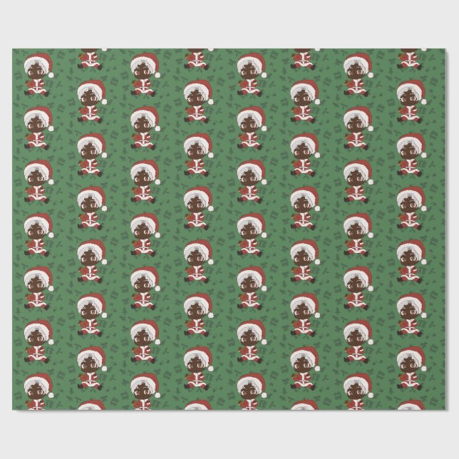 Papel De Regalo Santa Bebé (Versión 1) (Superficie plana)