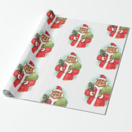 Papel De Regalo Santa Cat de Louis Wain