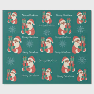Papel De Regalo Santa Christmas 