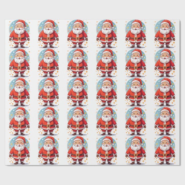 Papel De Regalo Santa Claus (Superficie plana)