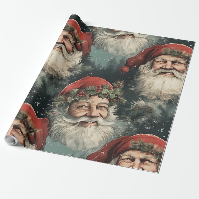 Papel De Regalo Santa Claus (Desenrollado)