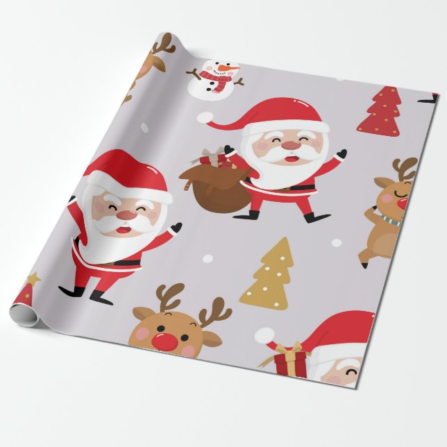 Papel De Regalo Santa Claus (Desenrollado)