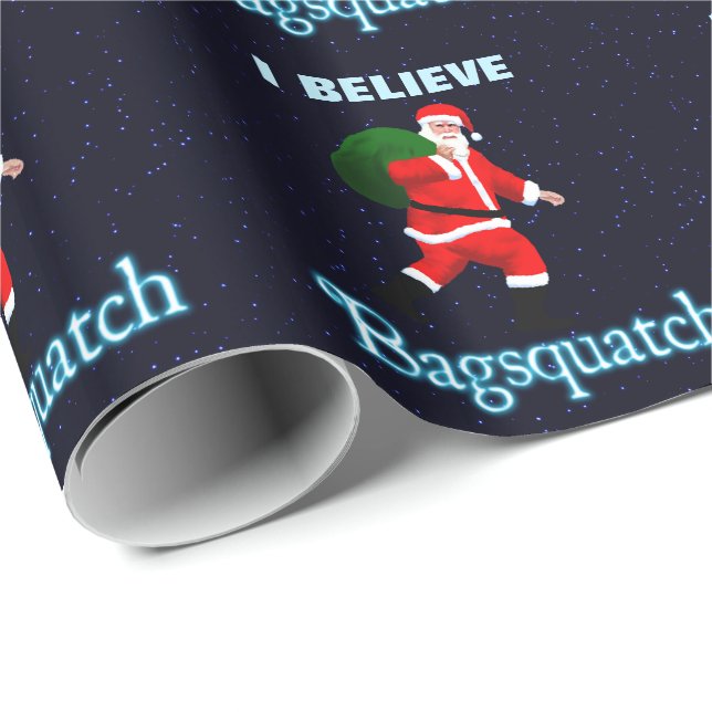 Papel De Regalo Santa Claus - Bagsquatch (Esquina del rollo)