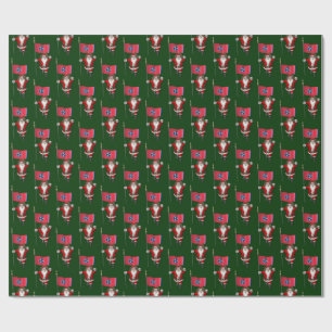 Papel De Regalo Santa Claus Con Bandera De Tennessee