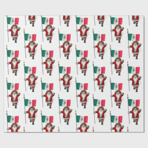 Papel De Regalo Santa Claus Con El Fin De México