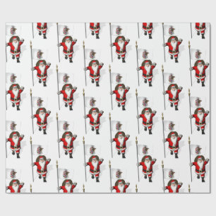 Papel De Regalo Santa Claus Con El Firma De Illinois