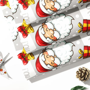 Papel De Regalo Santa Claus Gift Wrap   Christmas Wrapping Paper 