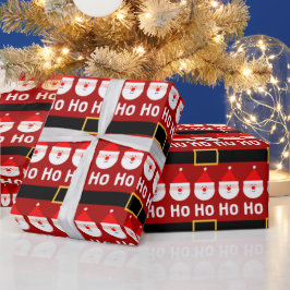 Papel De Regalo Santa Claus Ho Ho Ho