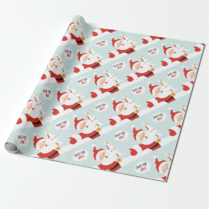 Papel De Regalo Santa Claus - just say go