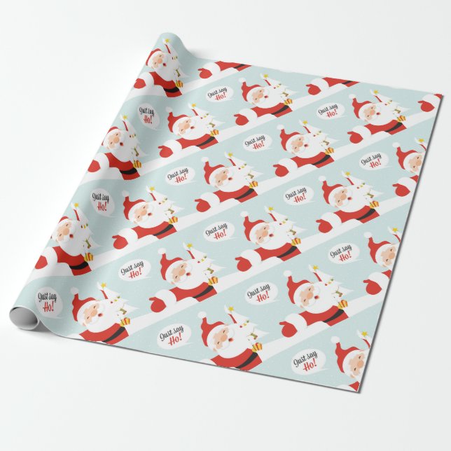 Papel De Regalo Santa Claus - just say go (Desenrollado)
