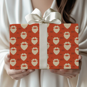 Papel De Regalo Santa Claus moderno Ja Ja Ja Navidad