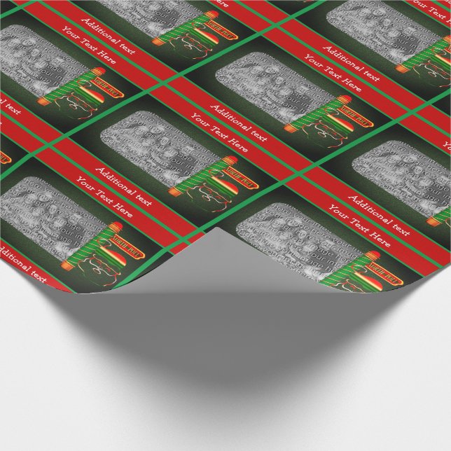 Papel De Regalo Santa Claus North Pole su festividad fotográfica (Esquina)