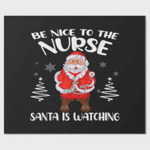 Papel De Regalo Santa Claus Nurse