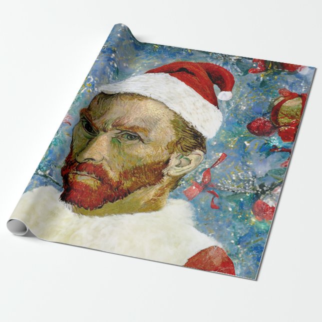 Papel De Regalo Santa Claus, Van Gogh (Desenrollado)