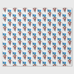 Papel De Regalo Santa Claus visita Connecticut