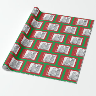 Papel De Regalo Santa Claus y los renos